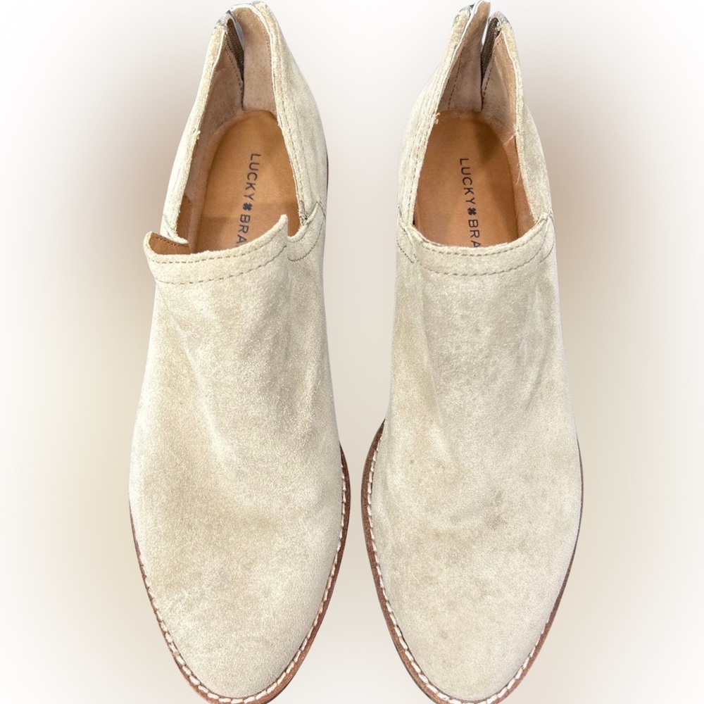 Lucky Brand Beige Suede Flats - Picture 2 of 5